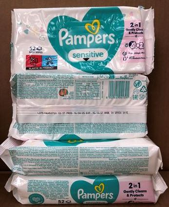 Pampers Baby Wipes 52s Sensitive