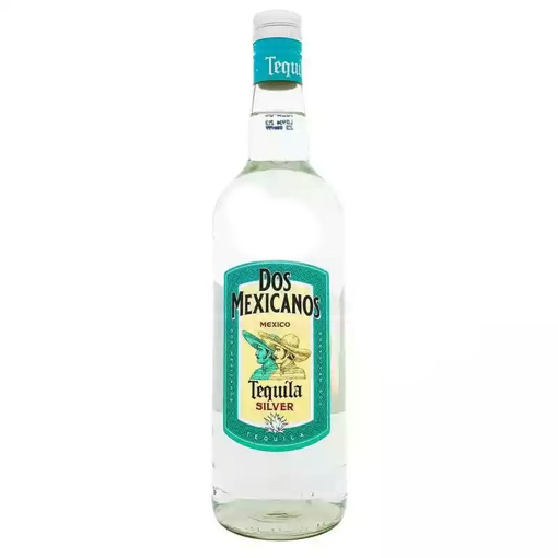 TEQUILA SILVER DOS MEXICANOS 35 % ALC 1 LTR